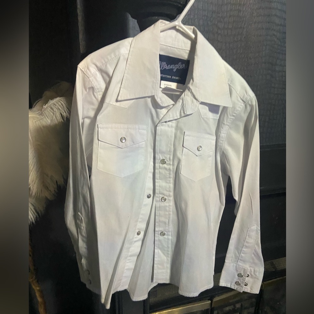 wrangler pearl snap shirt
